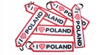 Brelok Zawieszka haftowana I Love Poland (1)